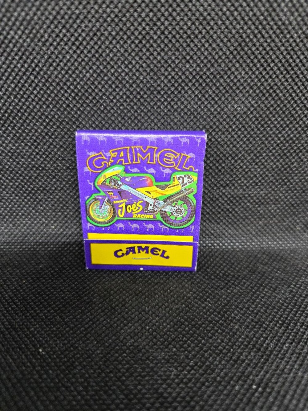 Vintage Camel Joe 1994 ' Camel Joe Yellow Purple Sports Bike r Match Books (3)